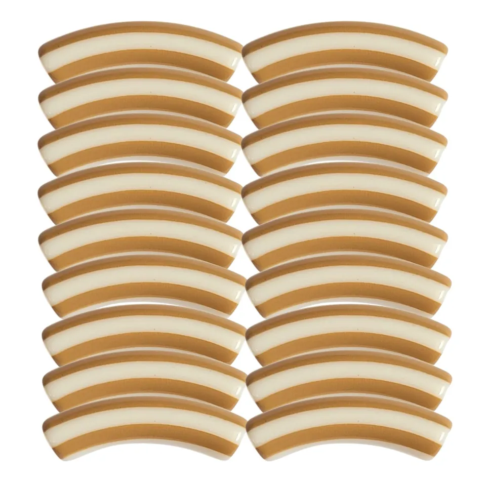 ARTSHOP Tubes à Rayures 459 perle tube biscuit 8MM x1