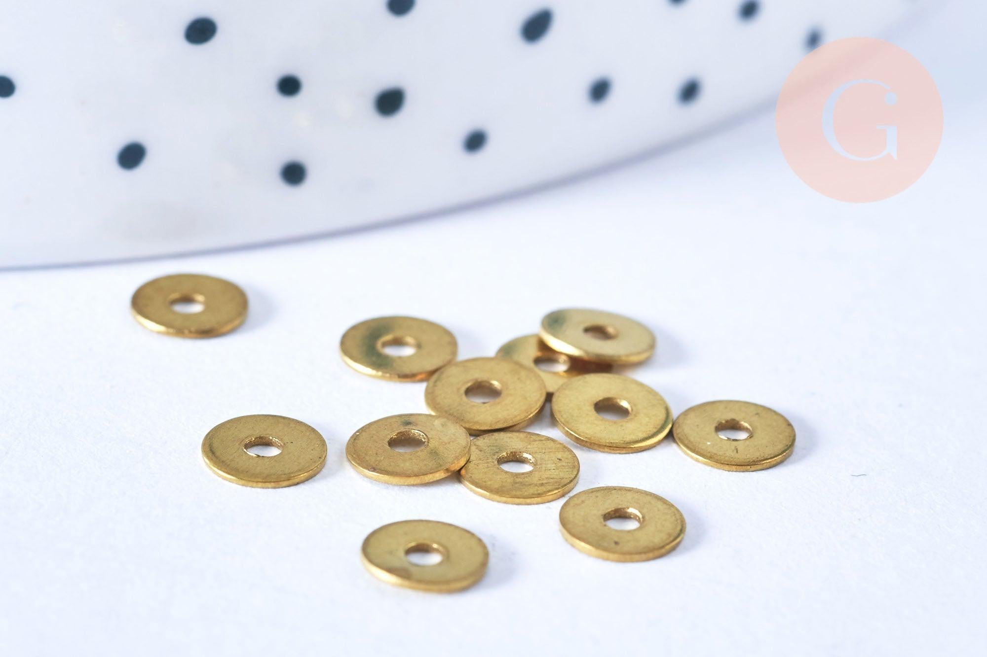 Gingerlily Perles DIY G6555 intercalaires laiton brut 5mm x10
