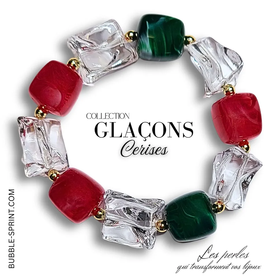 ARTSHOP Glaçons bracelet Cerises kit à faire soi-même