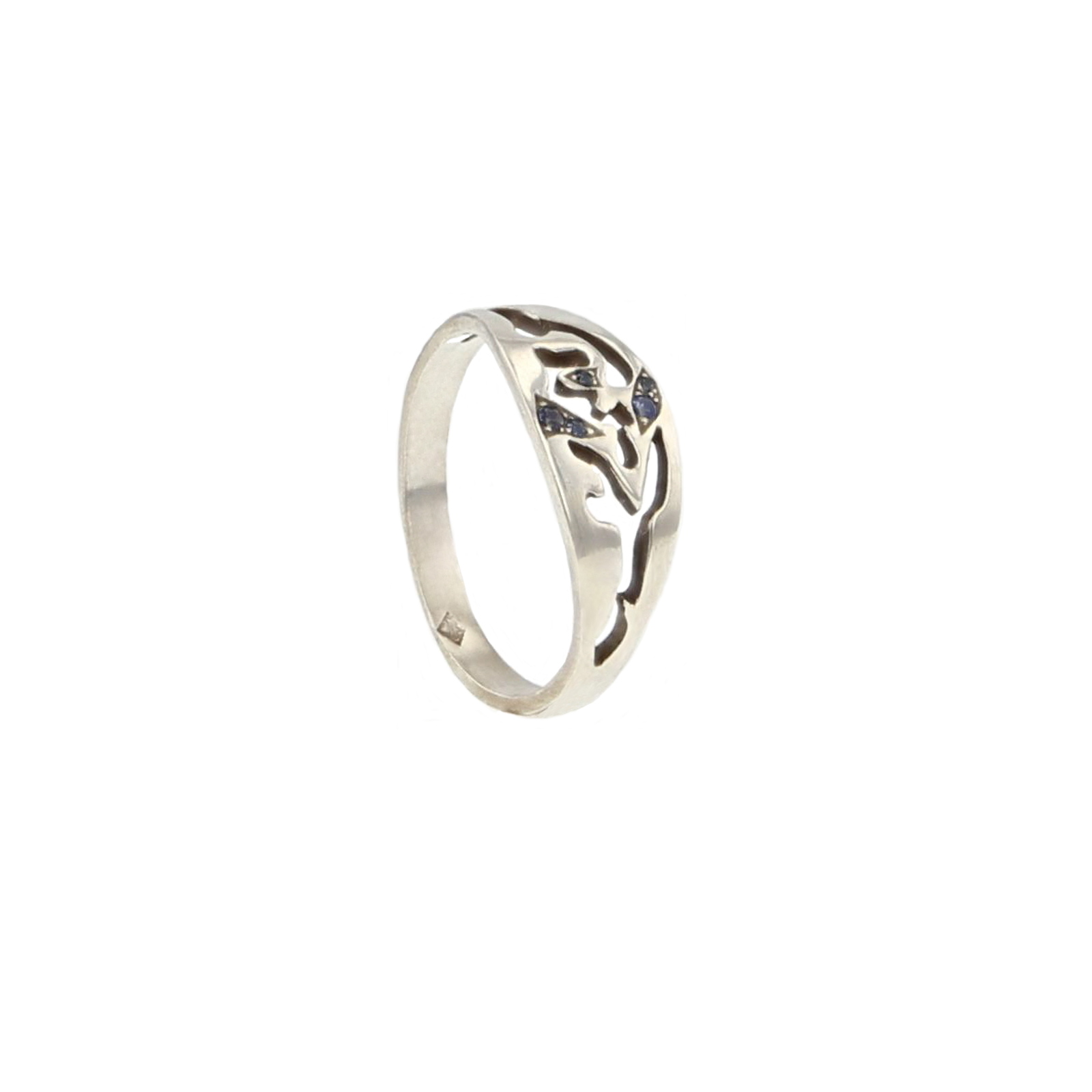Kajika Mélie bague argent 925 5 saphirs bleus