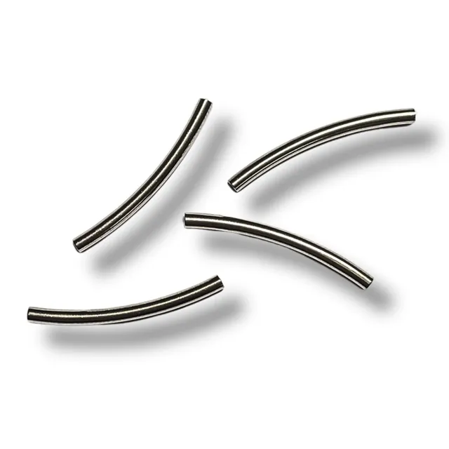 ARTSHOP Waterproof tubes metal incurves argent 25 mm x5