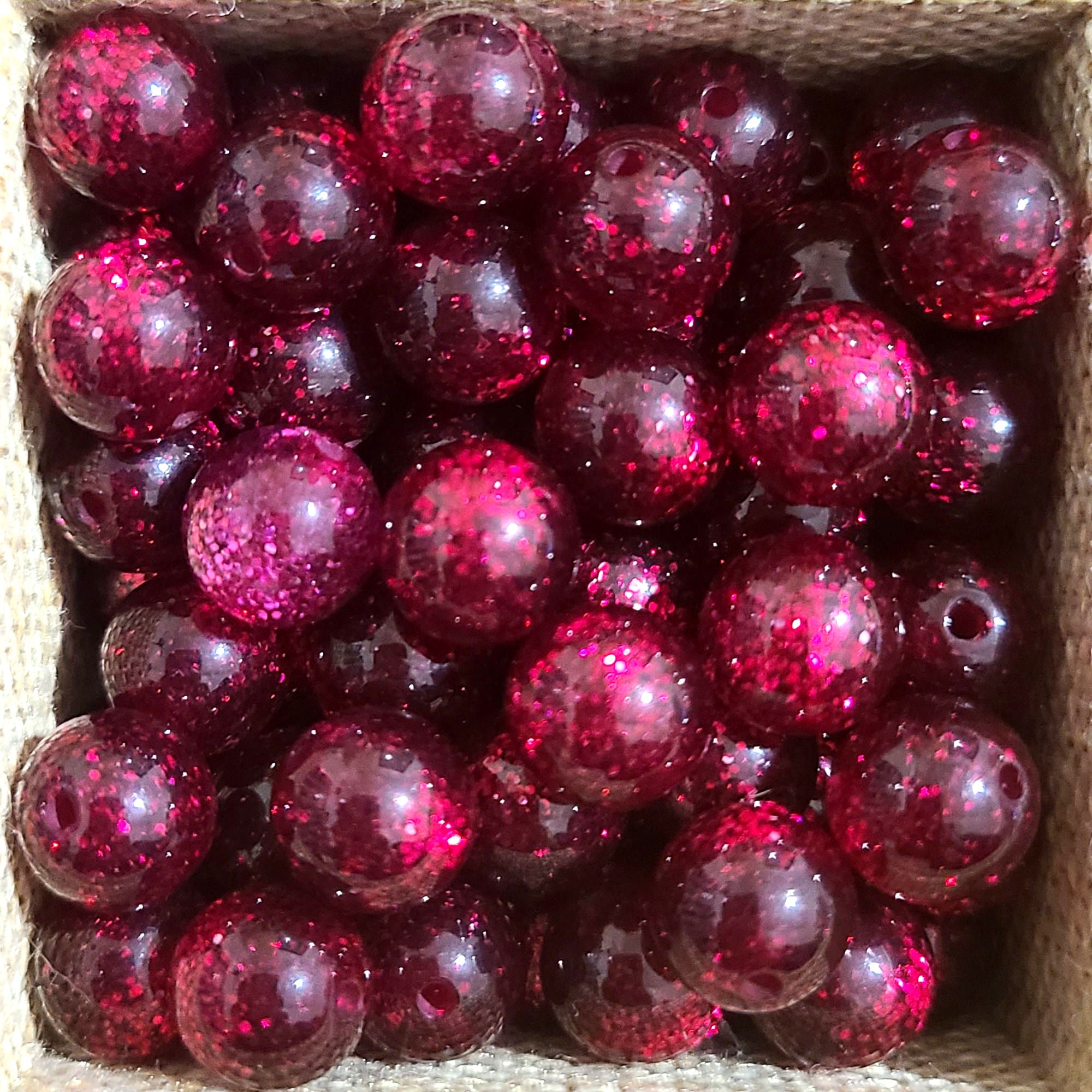 ARTSHOP Boules Glitters 1008 Fuchsia perle 10mm x1