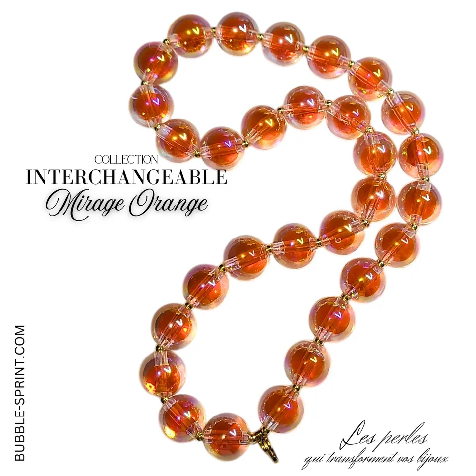 ARTSHOP Mirage collier interchangeable orange 50 cm