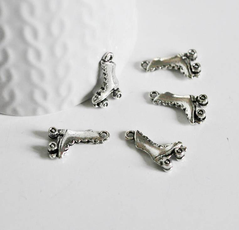 Gingerlily Pendentifs roller G2403 breloque argent tibétain x5