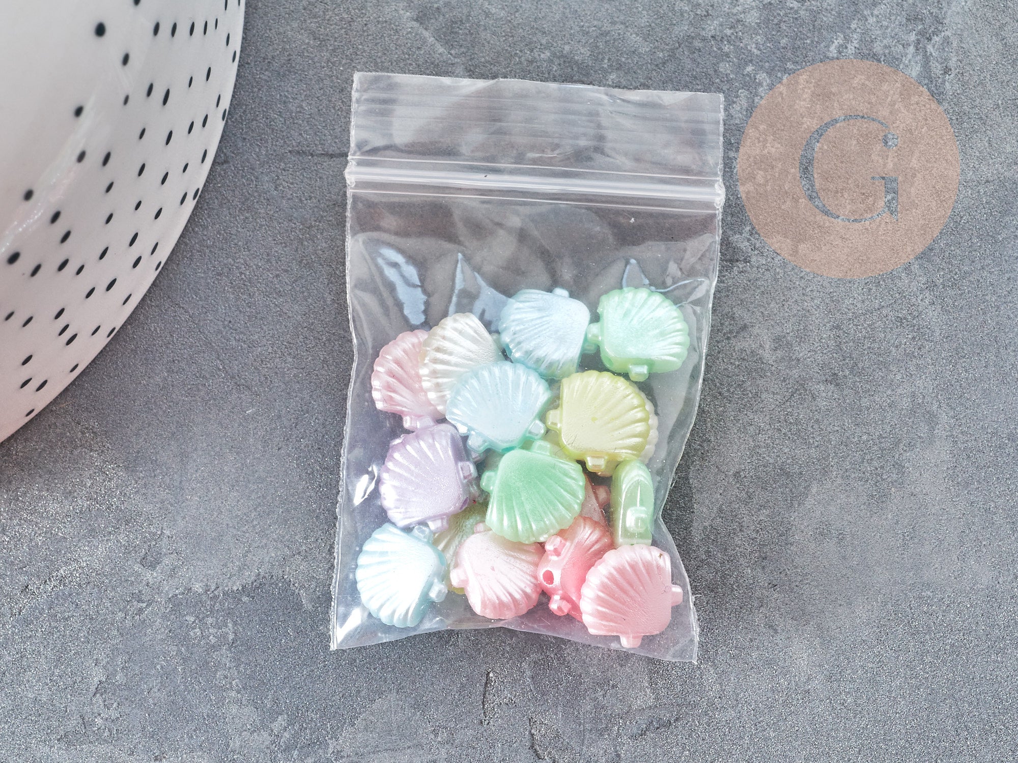 Gingerlily G9029 perles coquillage acrylique 11,5mm x20