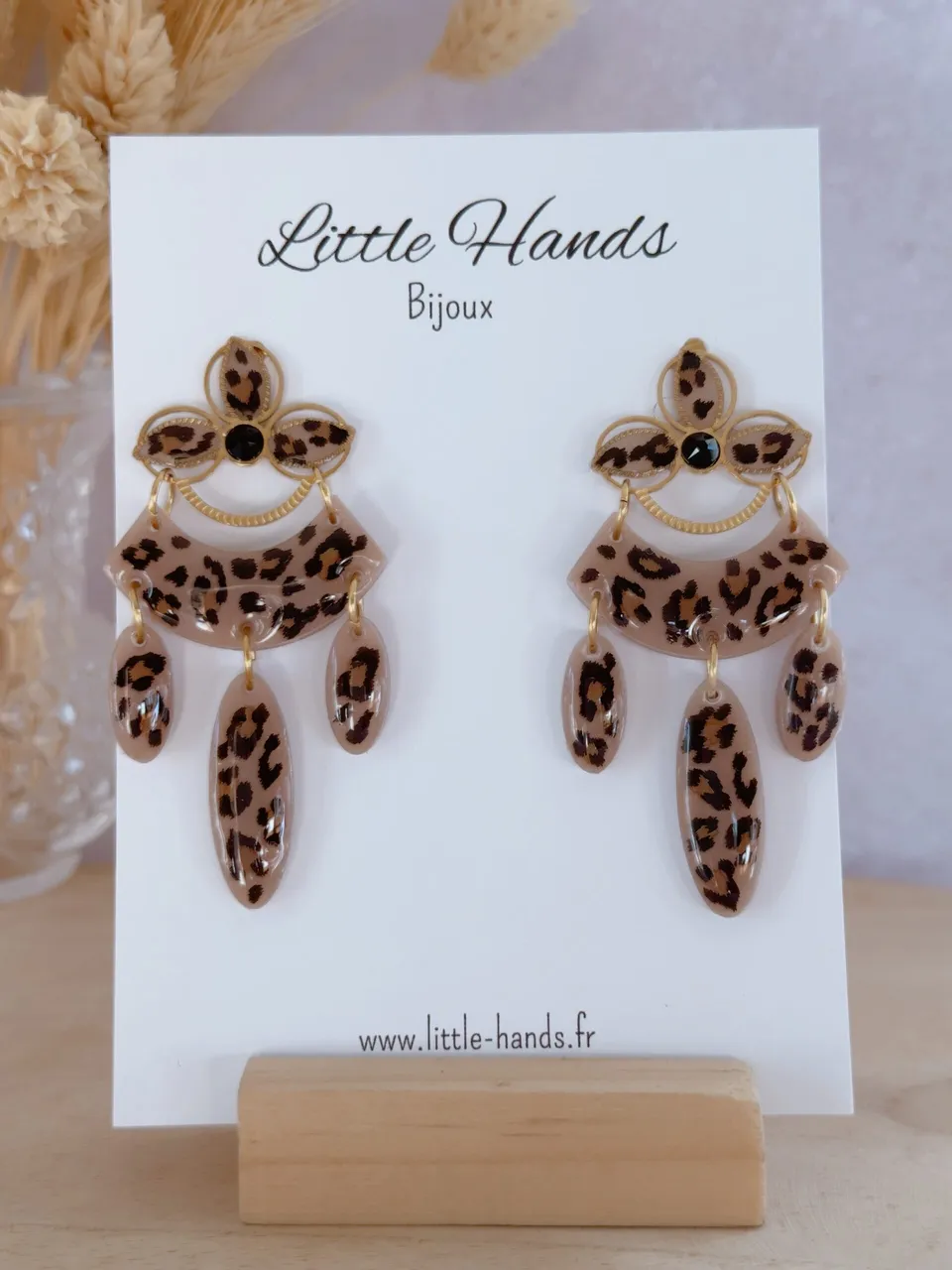 Little Hands Bijoux Naya boucles Touch of Graou léopard