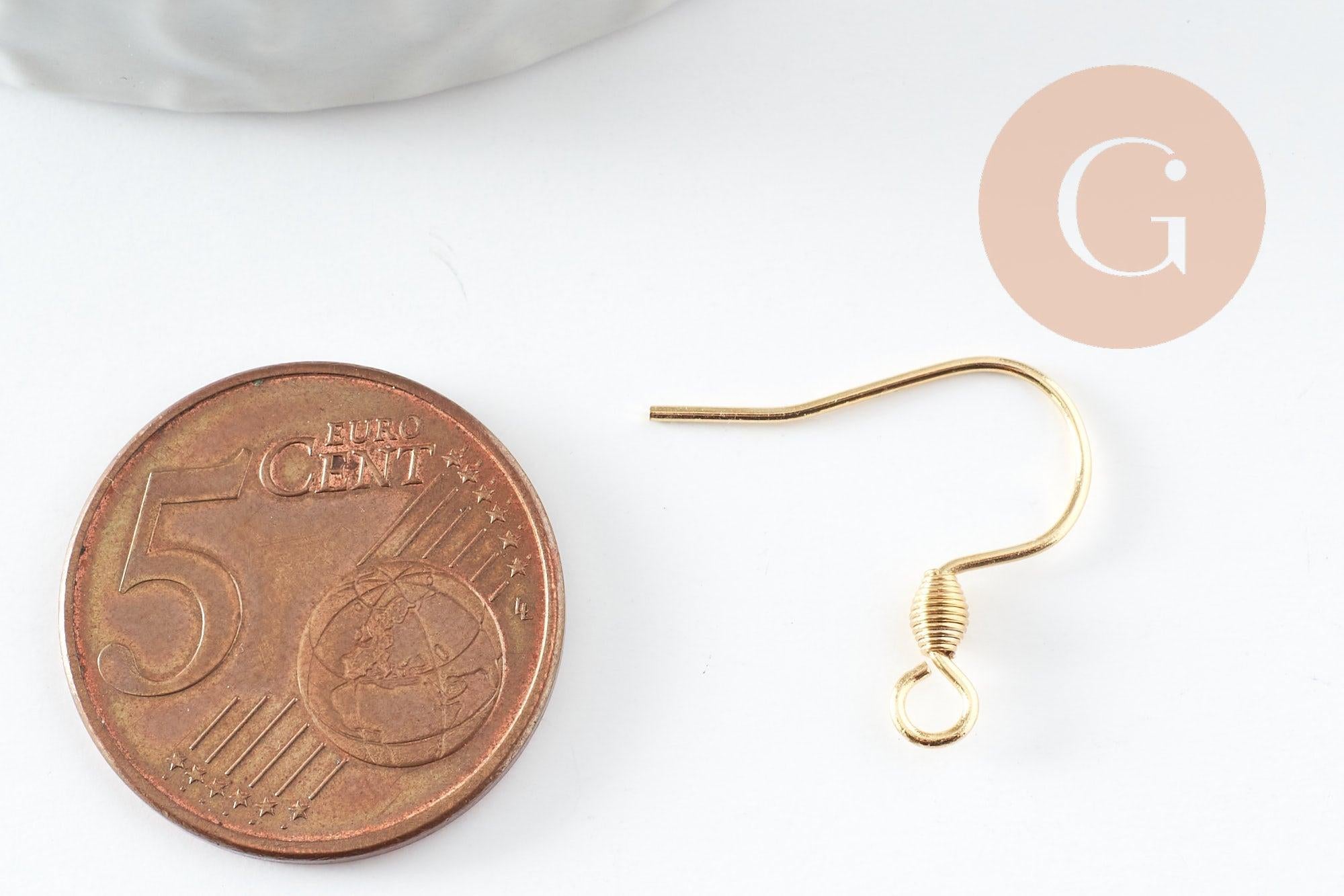 Gingerlily Apprêts crochets boucles d'oreilles doré G9525 x10