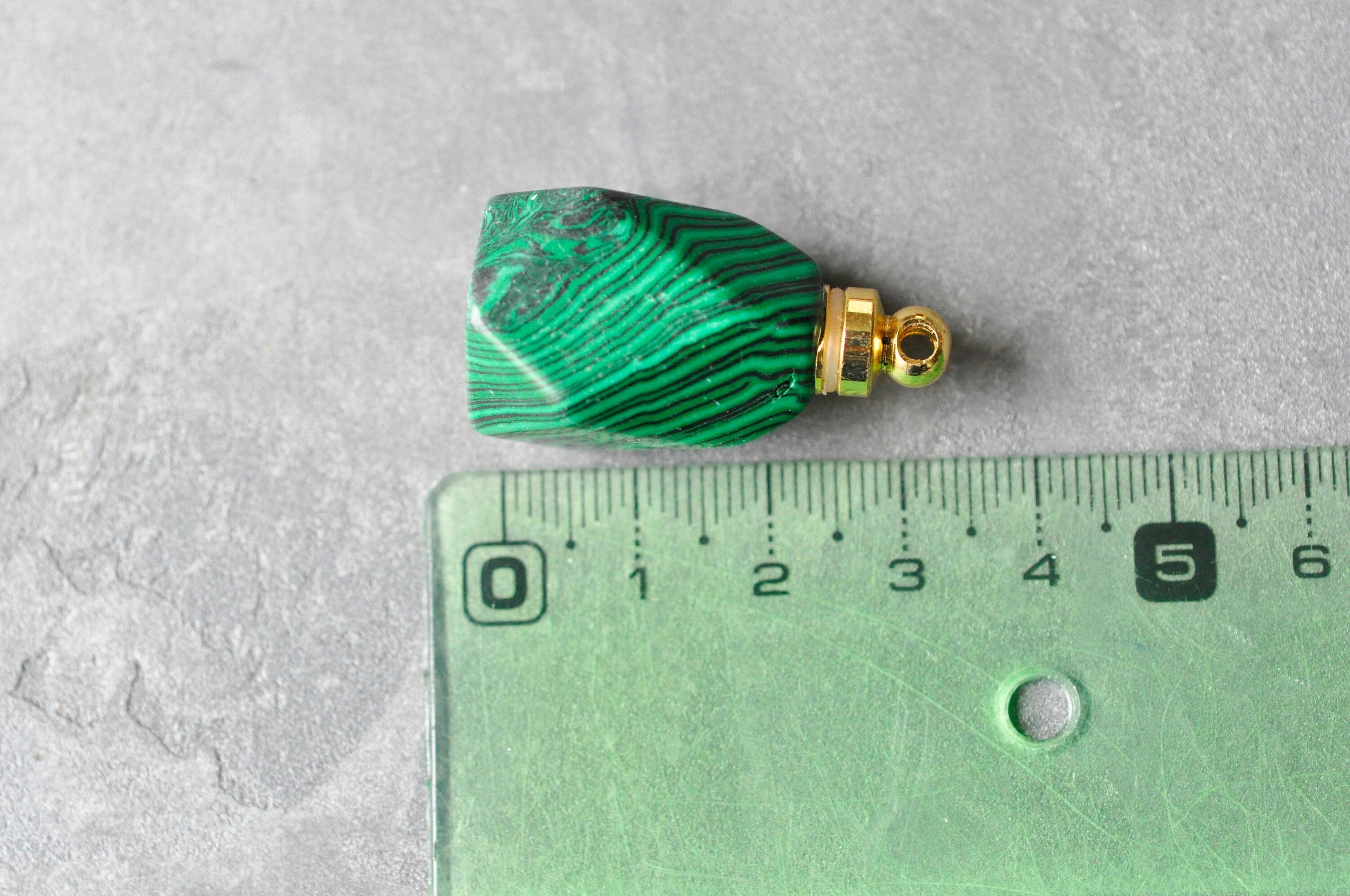 Gingerlily Pendentif bouteille parfum pierre 33mm x1