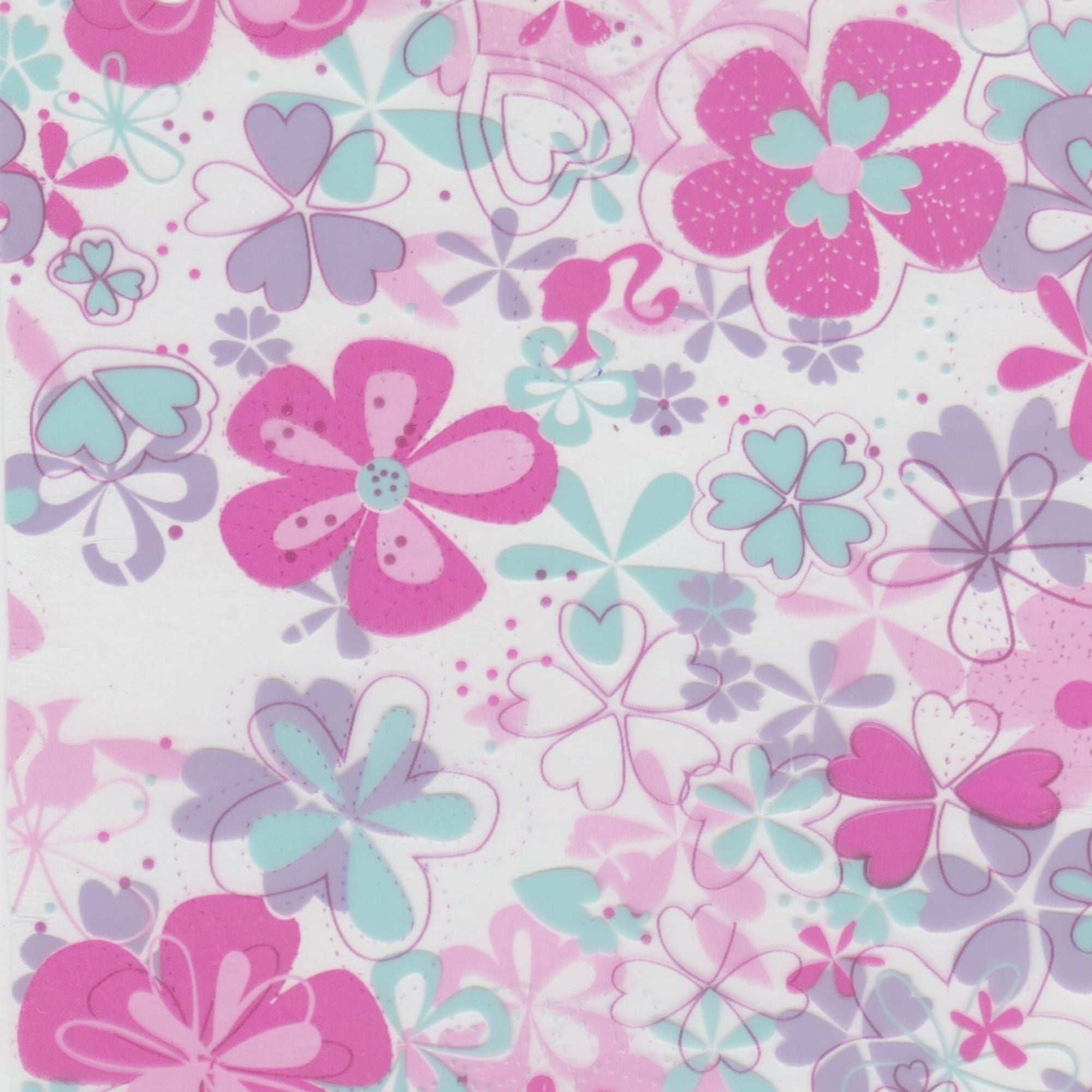 ARTSHOP Tubes DESIGN 1003 perle tube fleurs rose 12mm x1