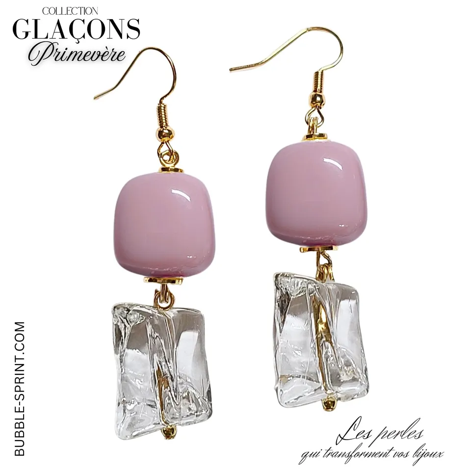 ARTSHOP Glaçons Primevère boucles d'oreilles kit acrylique
