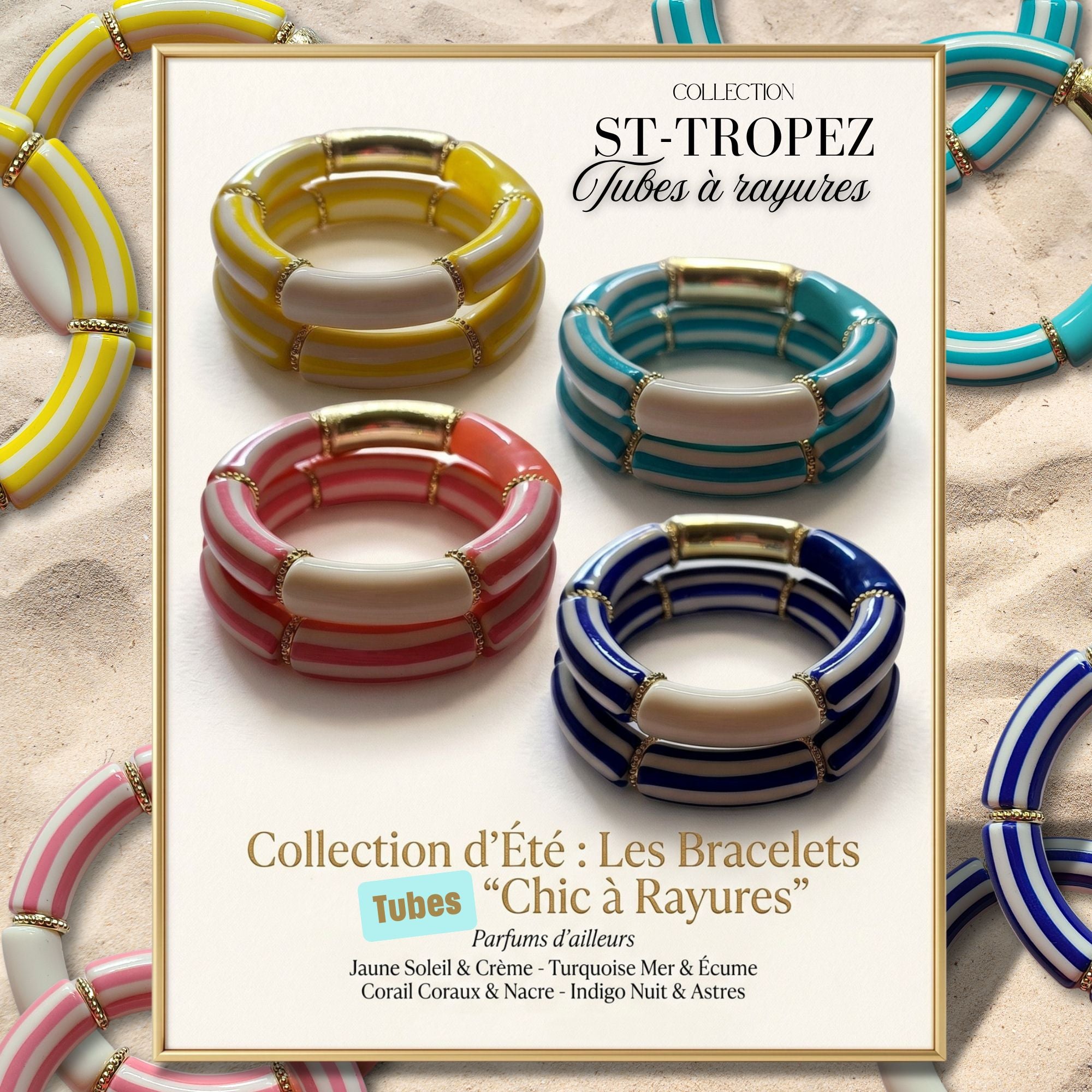 ARTSHOP Prêts-à-porter ST-TROPEZ Bracelet bordeaux kit