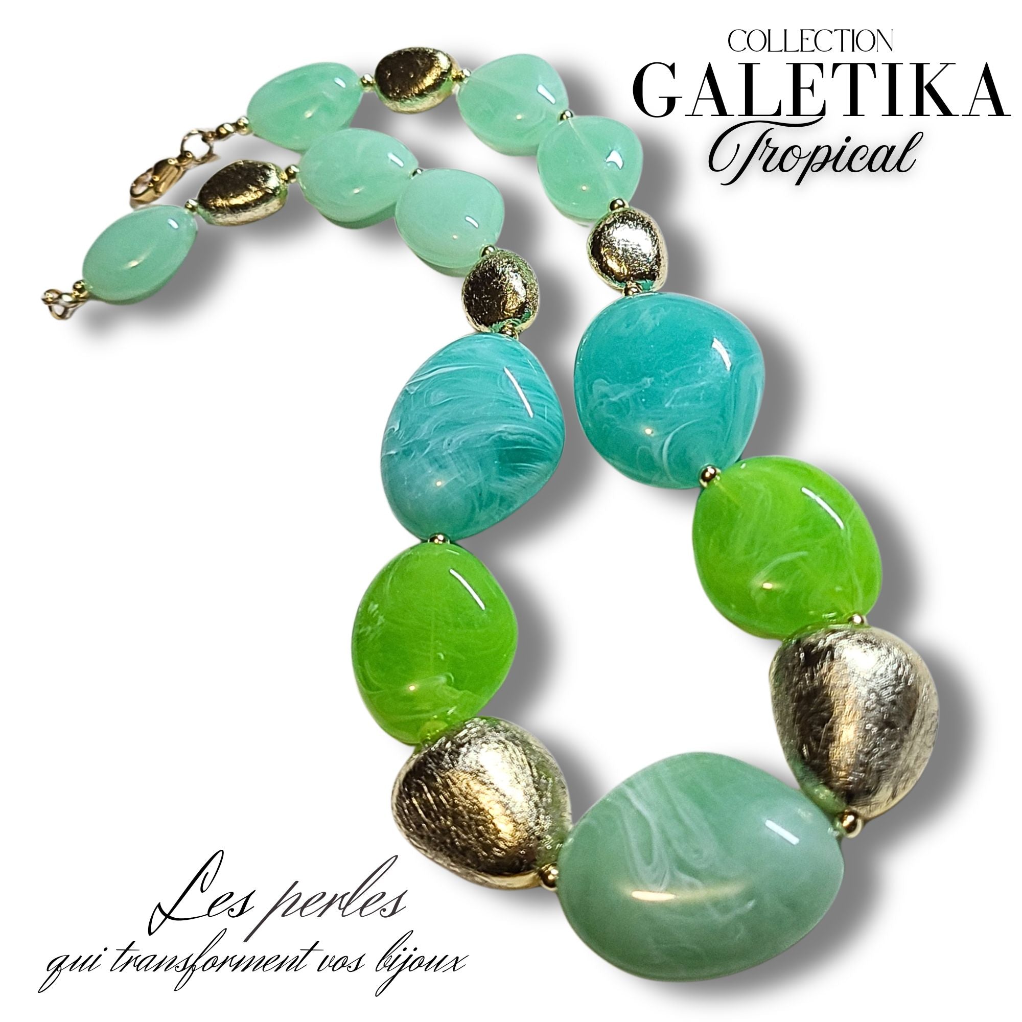 ARTSHOP Galetika Kit Collier Acrylique Tropical 50 cm