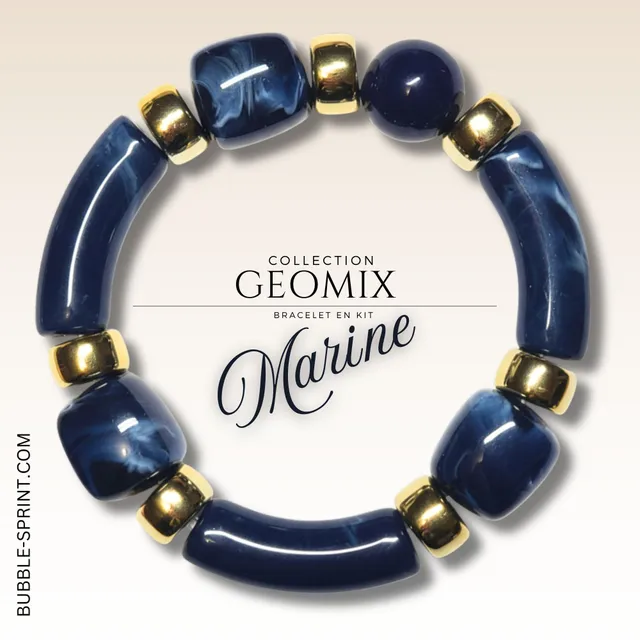 ARTSHOP Bijoux en KITS Geomix Marine kit bracelet bleu