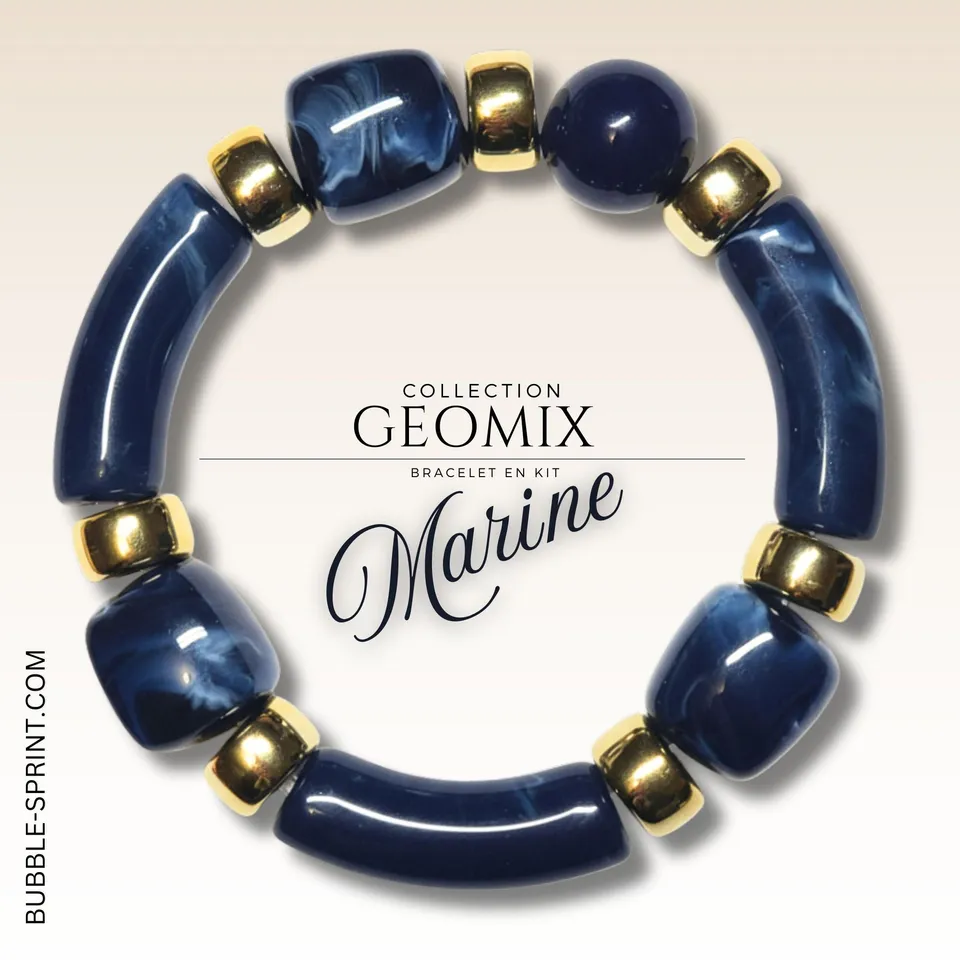 ARTSHOP Bijoux en KITS Geomix Marine kit bracelet bleu