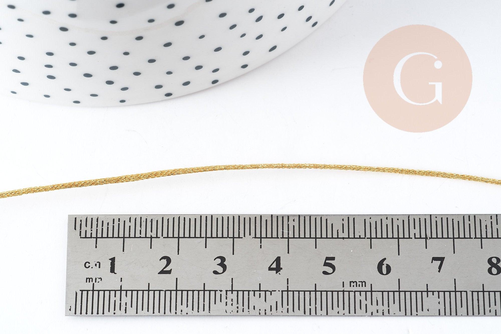 Gingerlily Cordons G9093 cordon doré polyester 1mm 1 mètre