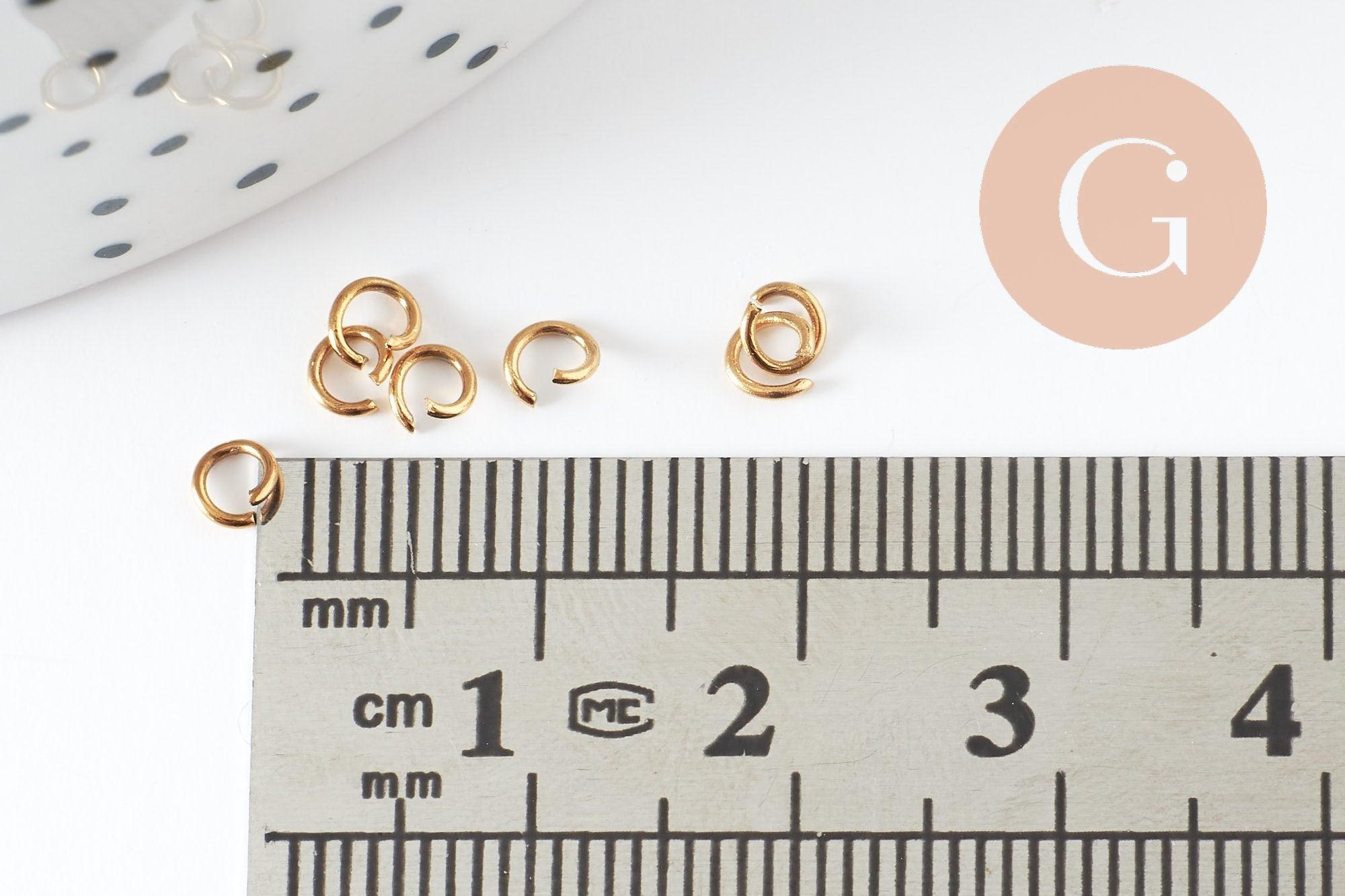 Gingerlily Perles Anneaux G9585 anneaux jonction dorés 3.5mm x50