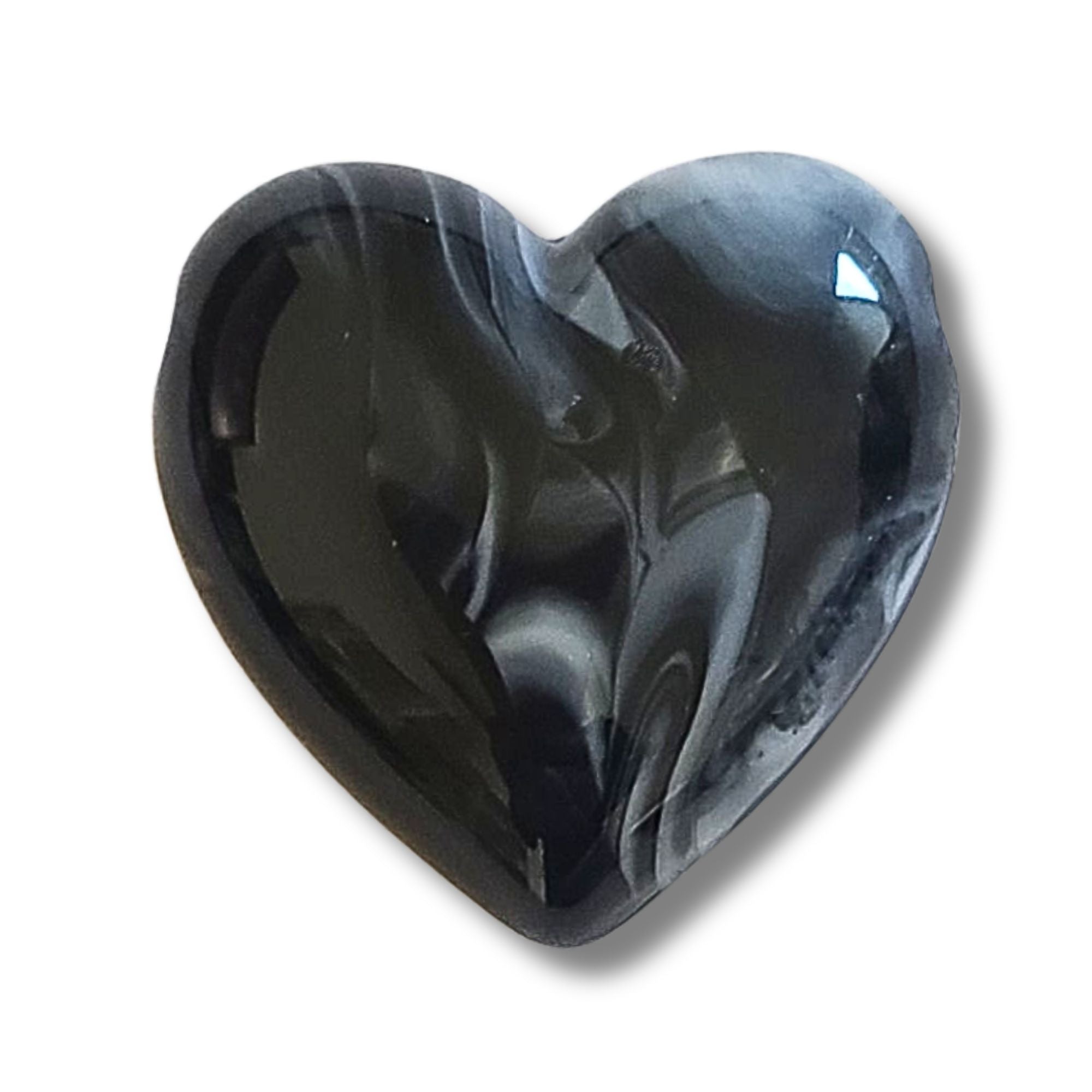 ARTSHOP HeartLine 13 perle coeur Noir marbré 22MM x1