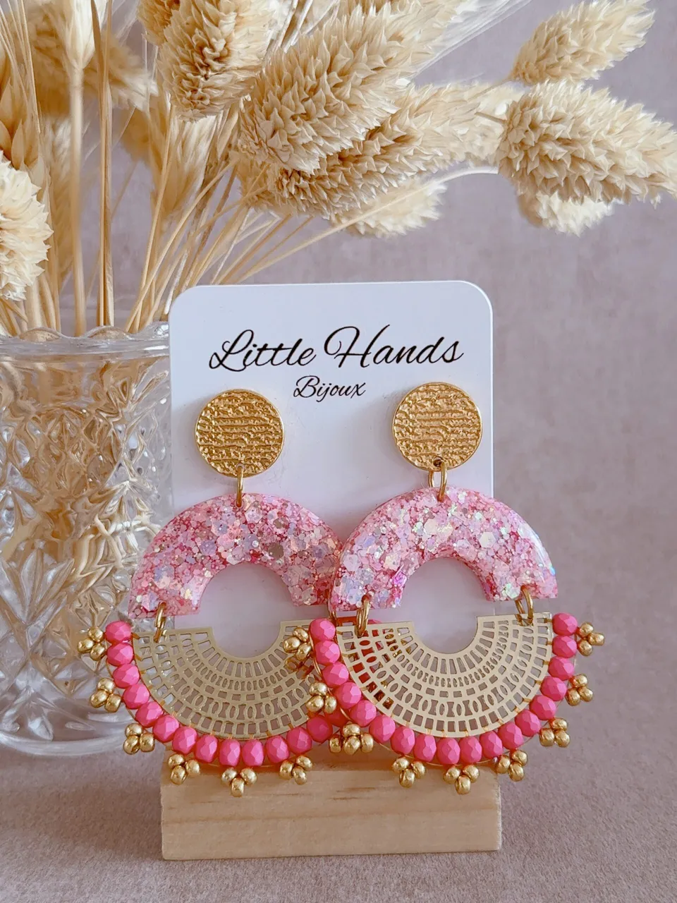 Little Hands Bijoux Aurora 4 boucles d'oreilles fantaisie bleues
