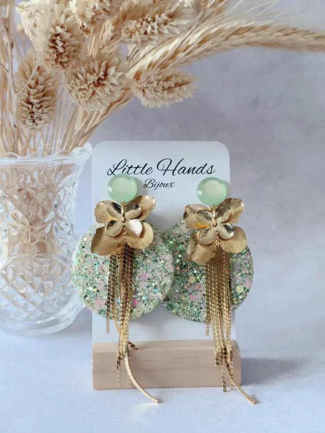 Little Hands Capucine boucles d'oreilles Mint Blossom
