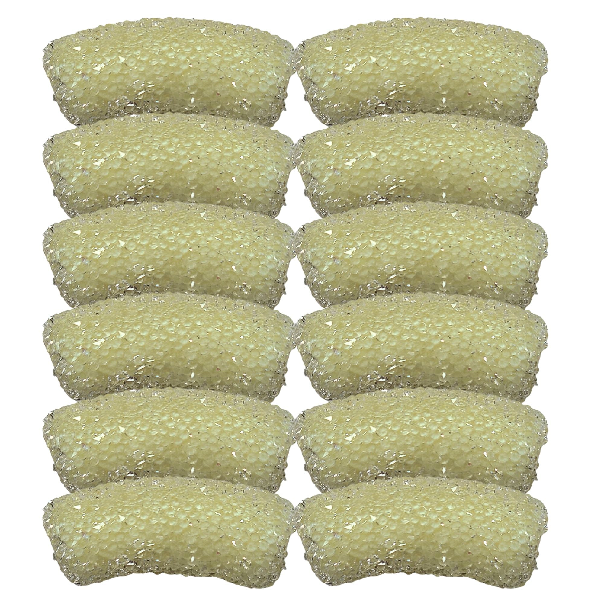 ARTSHOP Tubes Sucrés 432 perles beurre x6 givé 14mm