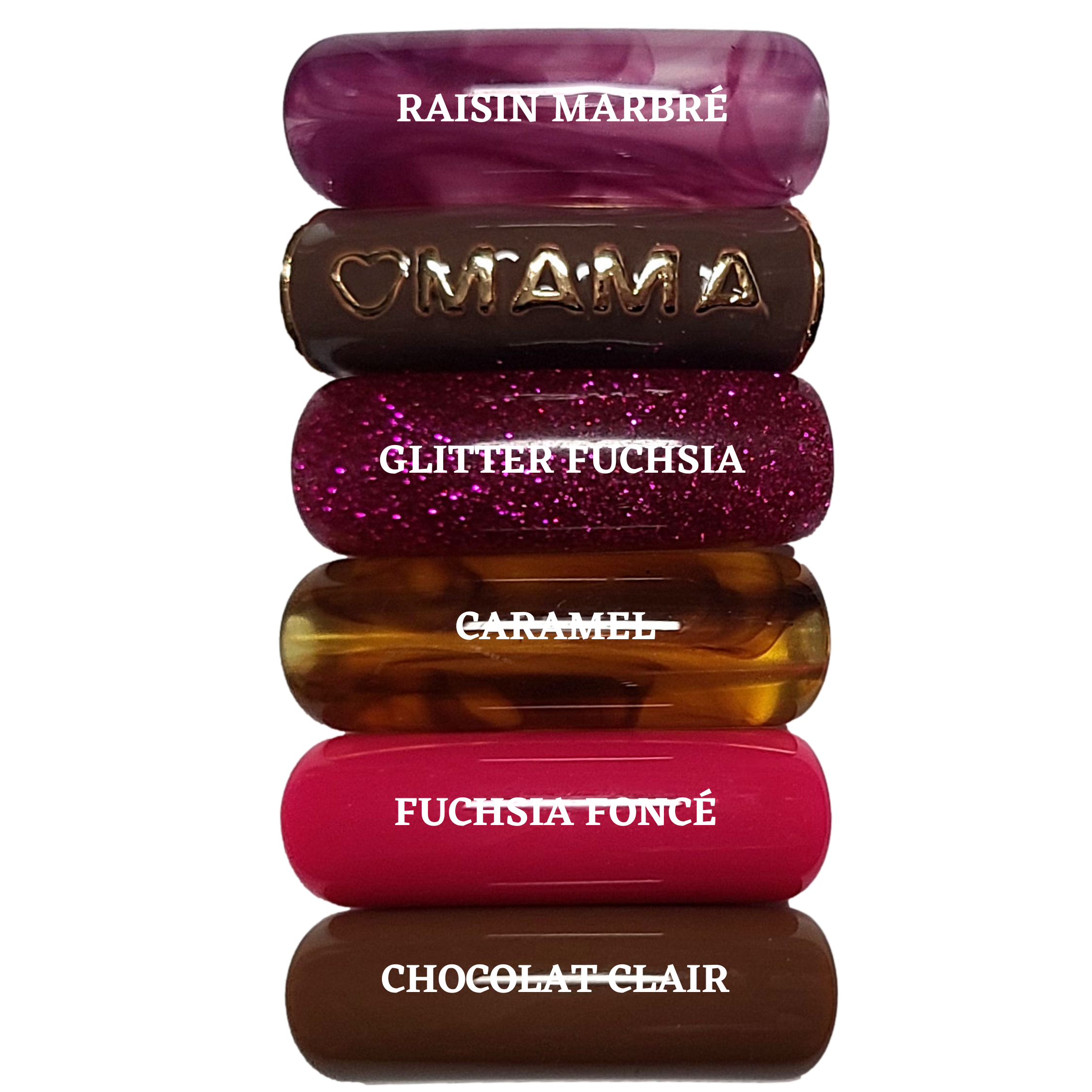 ARTSHOP Camaieux 148 MAMA lot 6 tubes incurvés 12MM marron