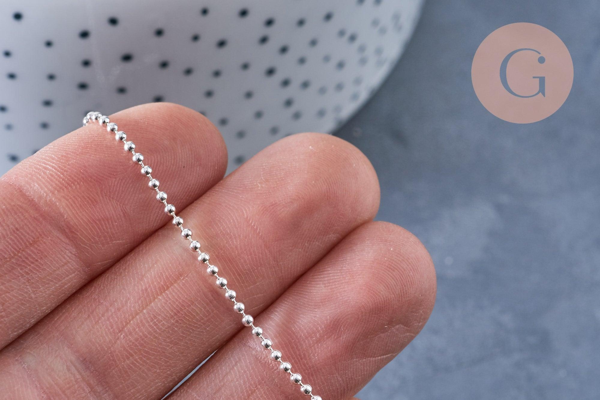 Gingerlily bracelet cheville boule argent 925 22,8cm G8228