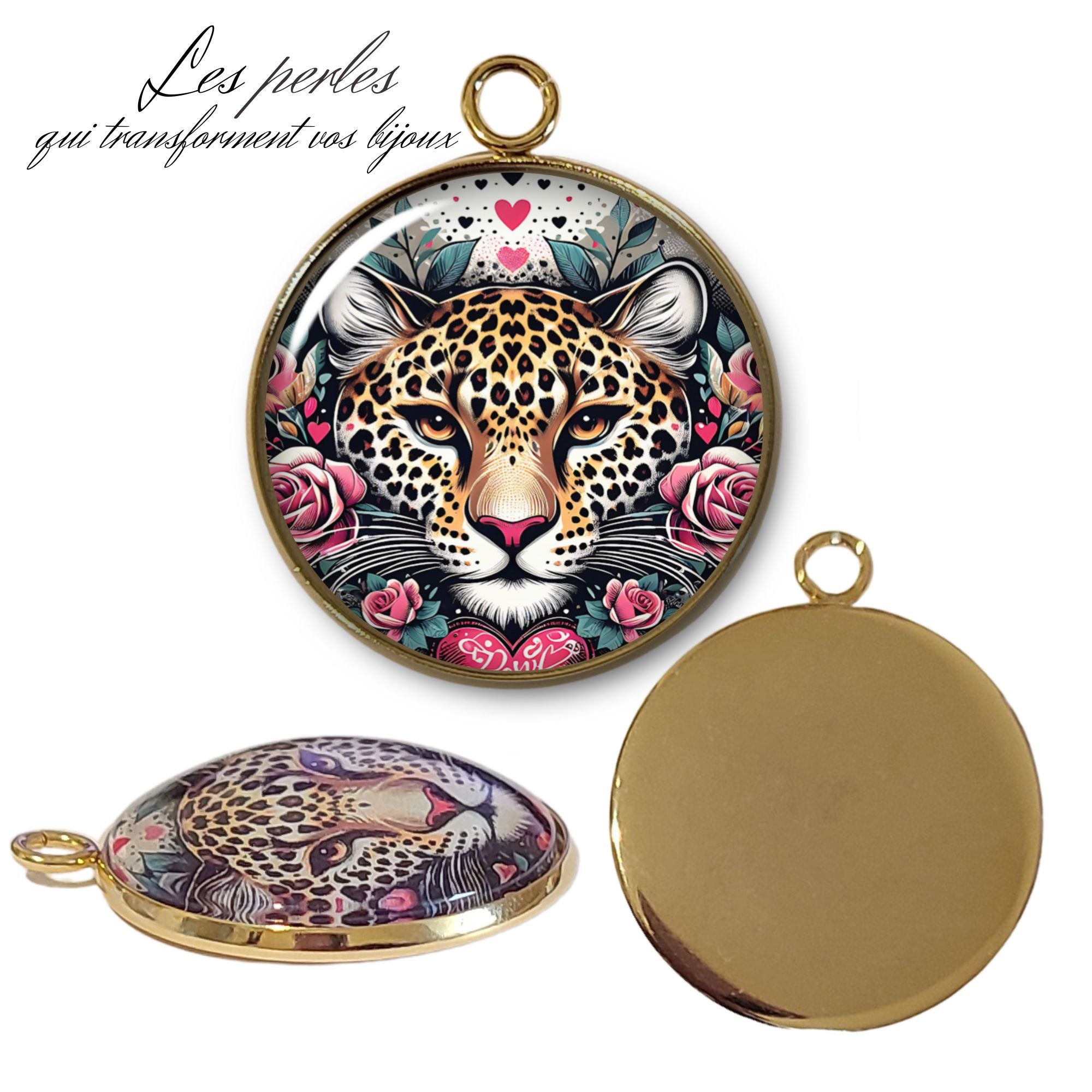 ARTSHOP 112 pendentif Intemporel Summer plaqué or x1
