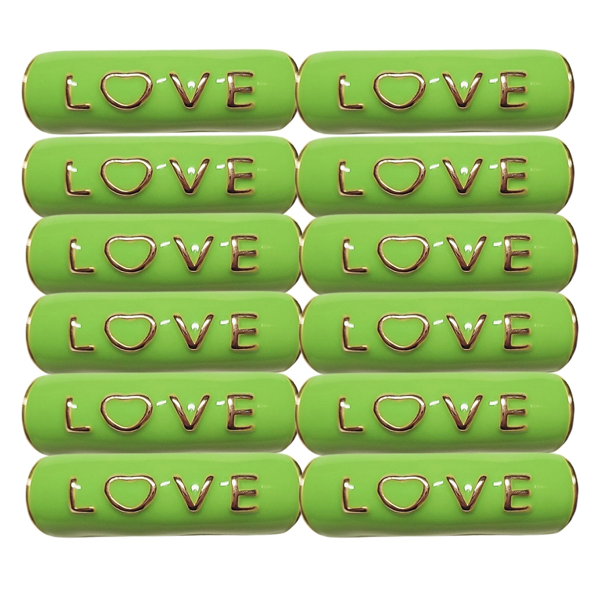 ARTSHOP Strass Émaillés 333 tube love vert anis x1