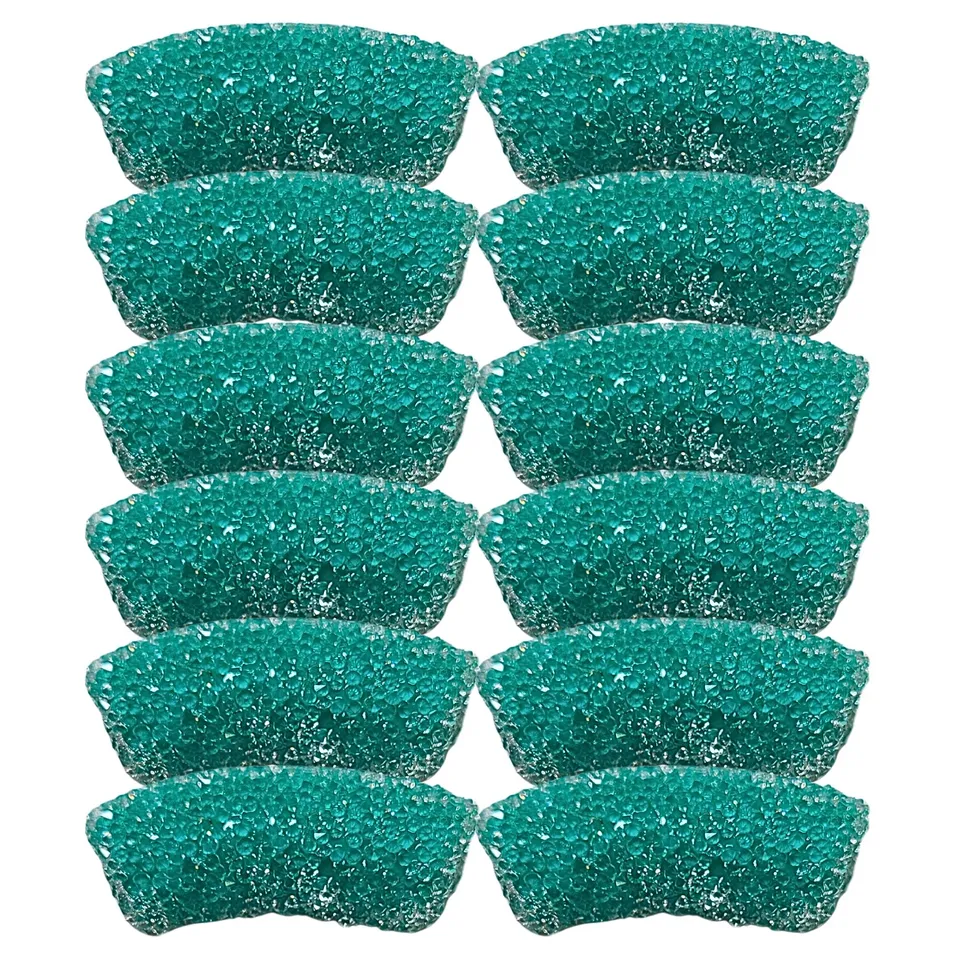 ARTSHOP Tubes Sucrés 443 tube incurvé perle vert opale x1