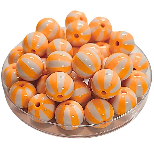 ARTSHOP 406 Boules acrylique Melon rayé 16mm x15