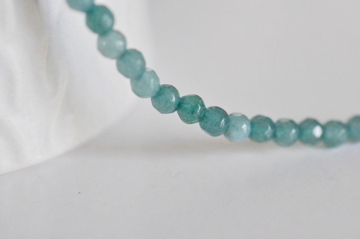 Gingerlily G1454 perle ronde jade vert 4 mm fil 90 perles