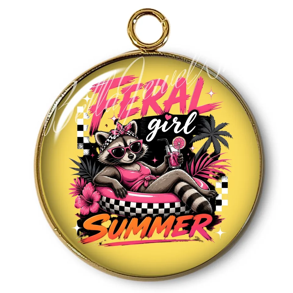 ARTSHOP Pendentif Intemporel Summer plaqué or x1