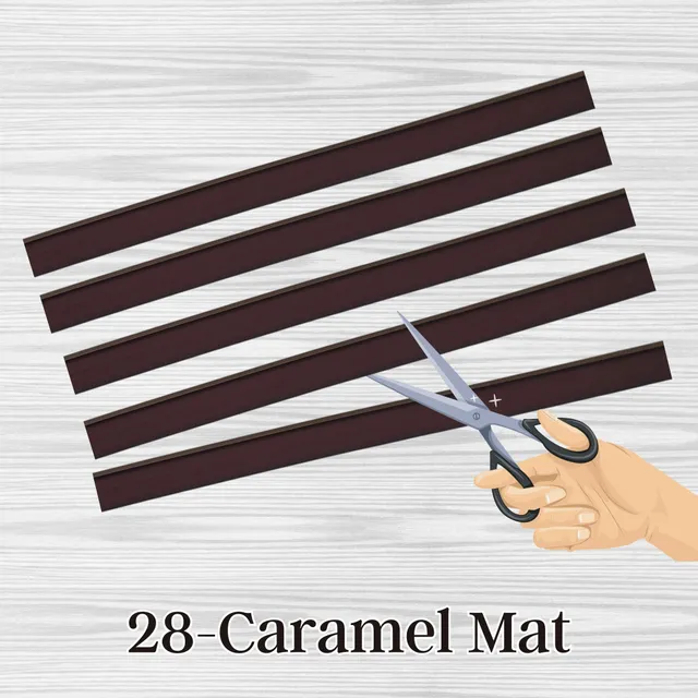 Artshop Sangles 28 sangle plate caramel mat 6 mm x7 cm