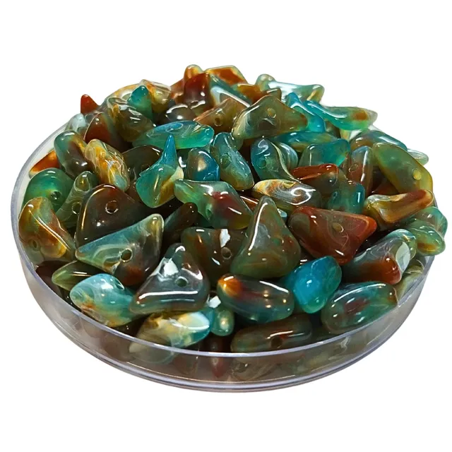 ARTSHOP Crispy 7 perle séparateur agate mousse x40 acrylique