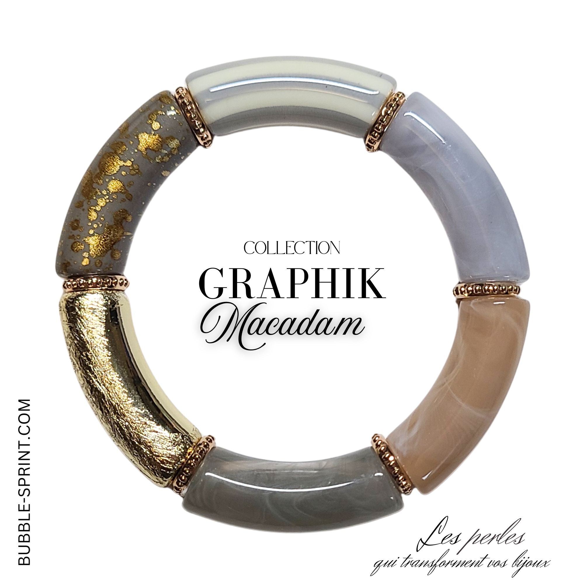 ARTSHOP GRAPHIK bracelet macadam kit à faire soi-même 12mm