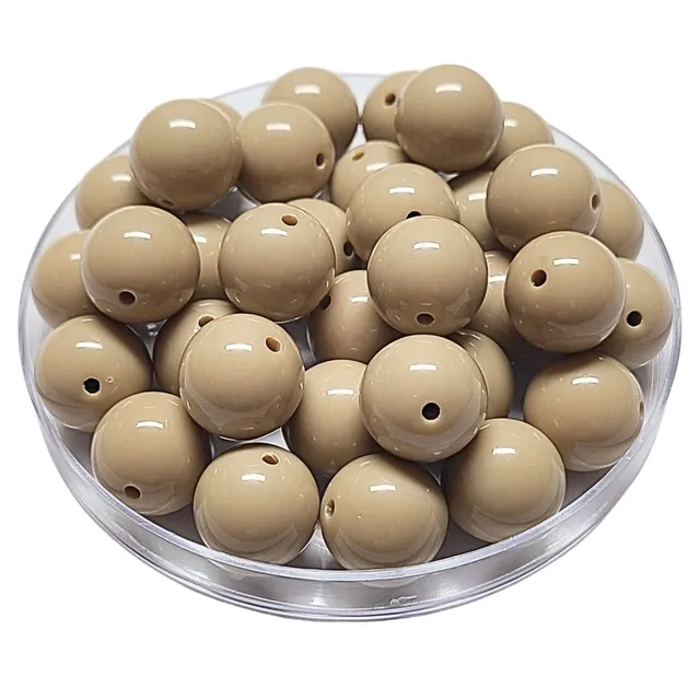 ARTSHOP 197 boules acrylique 16 mm vanille foncé x15