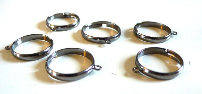 Gingerlily Apprêts Support bague G3138 metalgun réglable x4