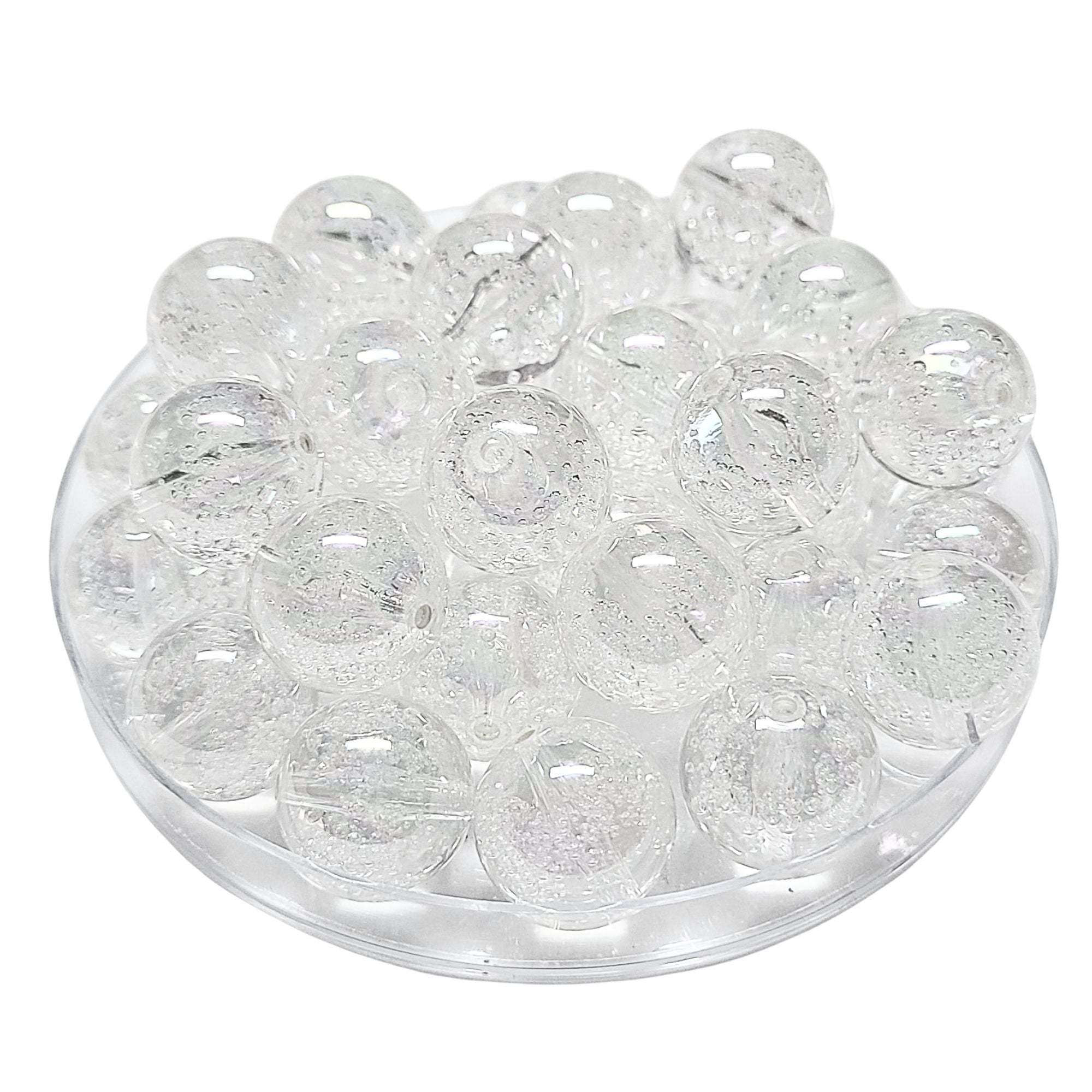 ARTSHOP Boules 16MM 207 perle ronde bulles d'eau x15