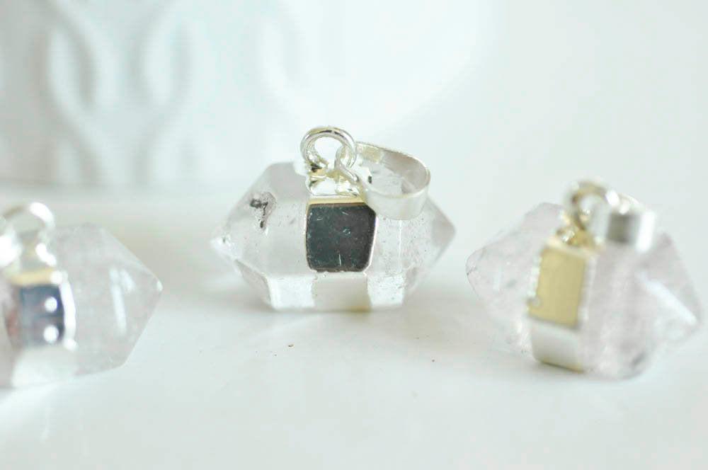 Gingerlily G2484 pendentif pointe cristal argenté 22mm