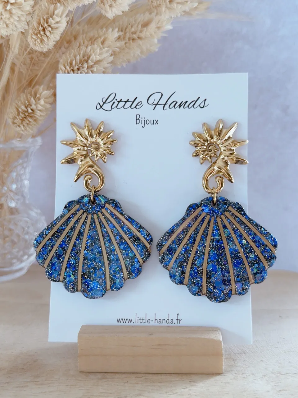 Little Hands Bijoux Ariel Blue Moon boucles d'oreilles