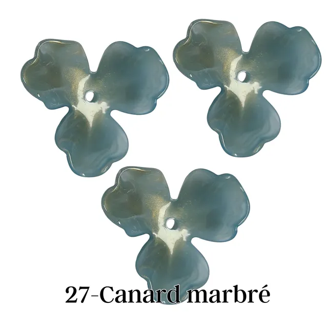 ARTSHOP Flower power 27 fleur orchidée canard 40mm x4