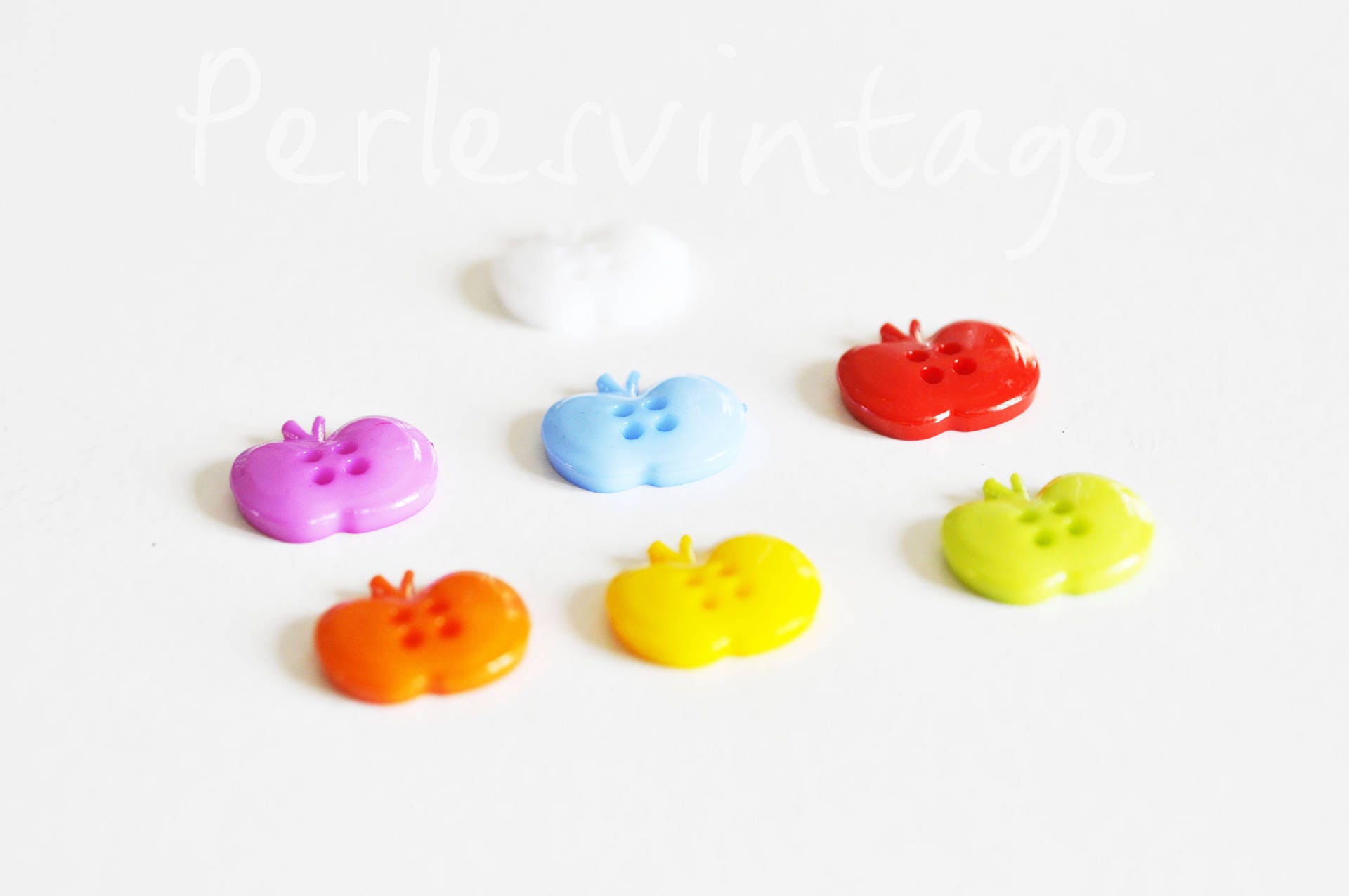 Gingerlily Boutons pomme G2540 plastique 14mm x10