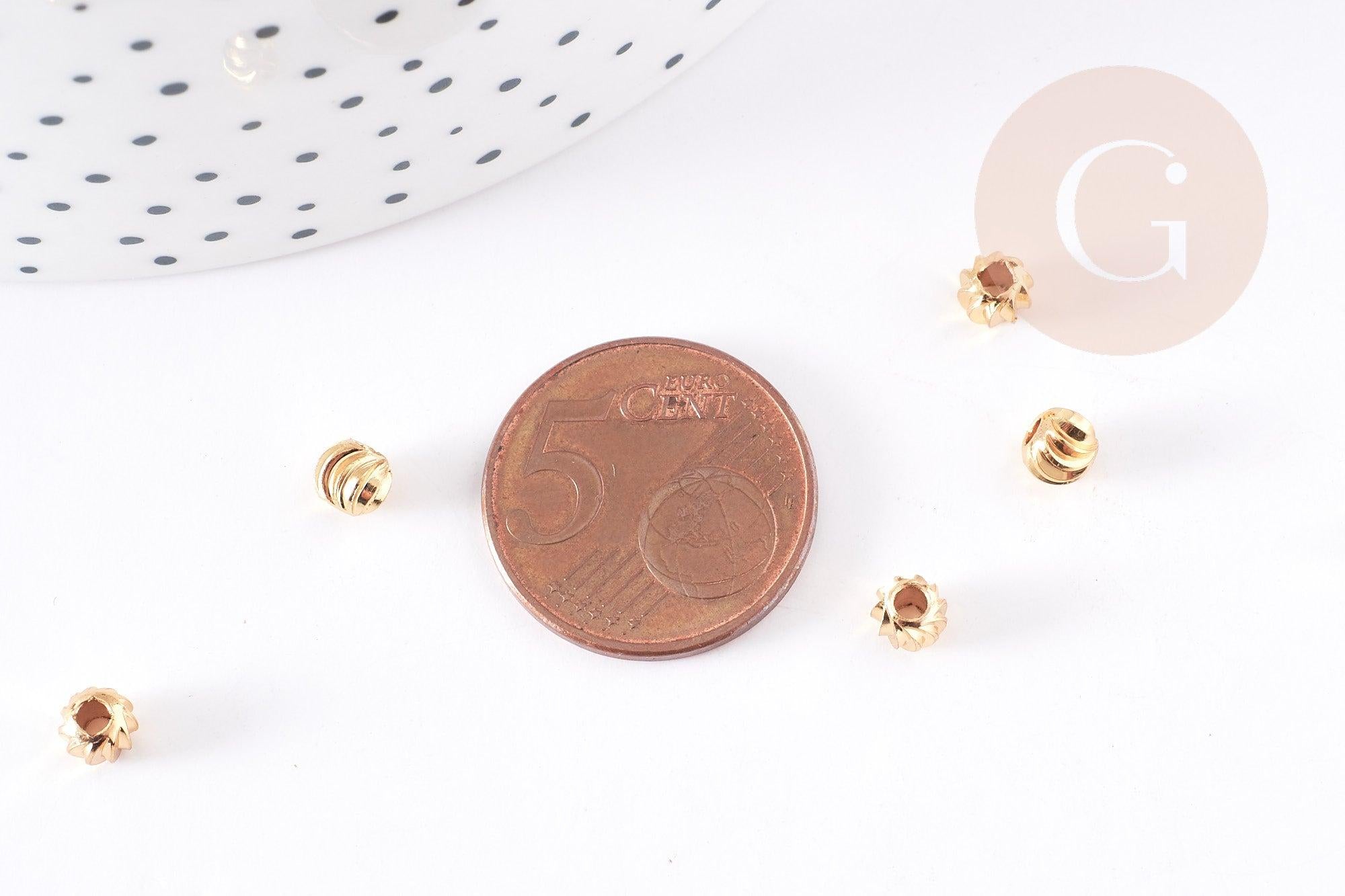 Gingerlily G9082 perles intercalaires laiton doré 5,5mm x10