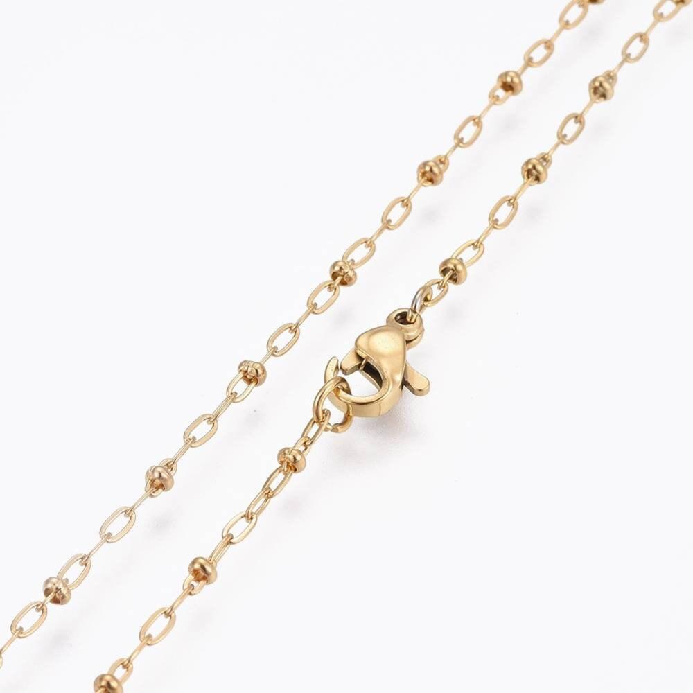 Gingerlily Chaînes G1920 chaîne satellite acier doré 46,2cm