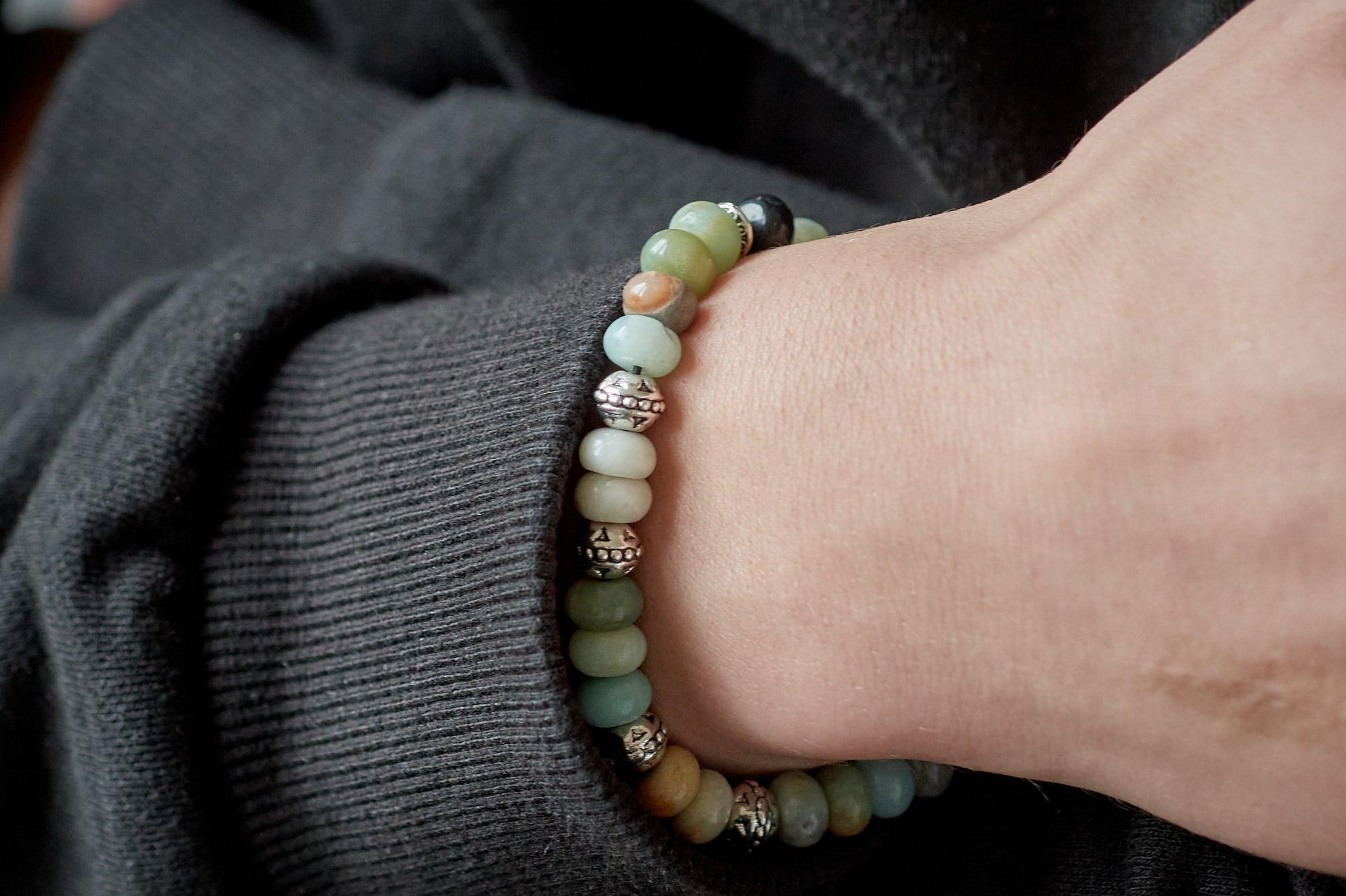 Gingerlily Kit bracelet homme amazonite MARIUS G9175