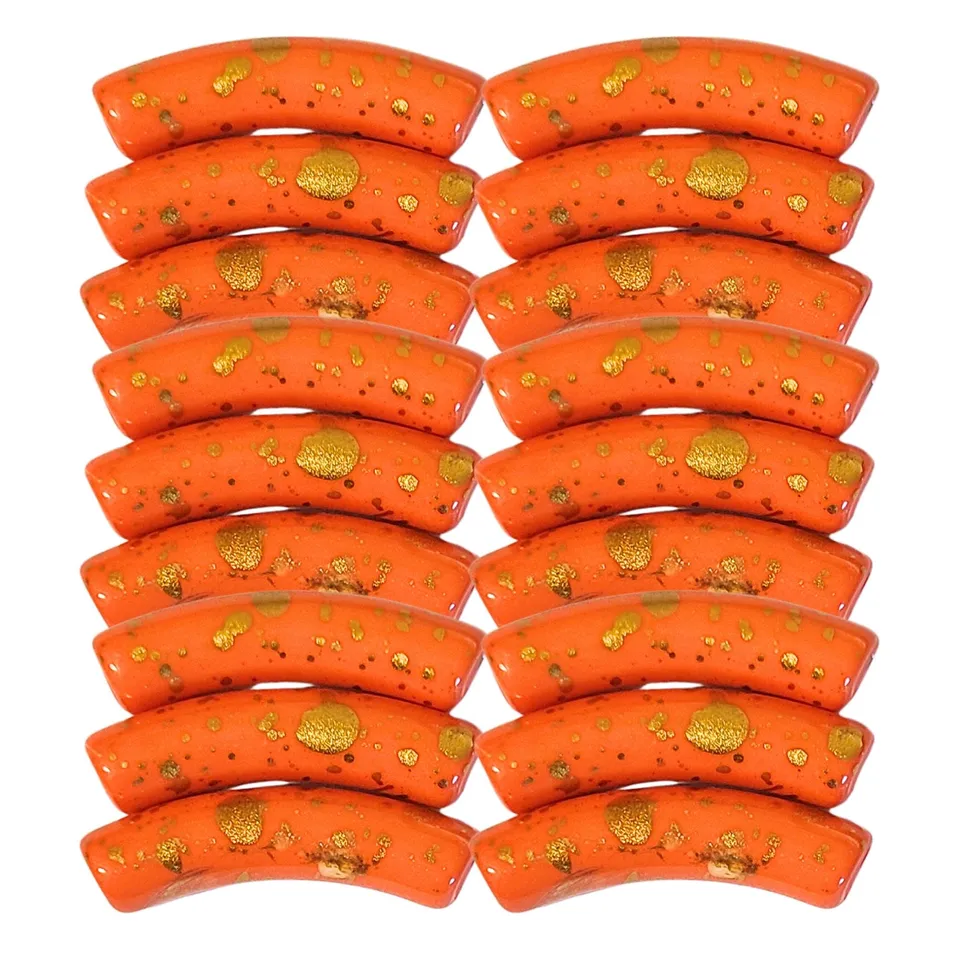 ARTSHOP 201 Graffiti Orange tube incurvé 8mm x6 résine