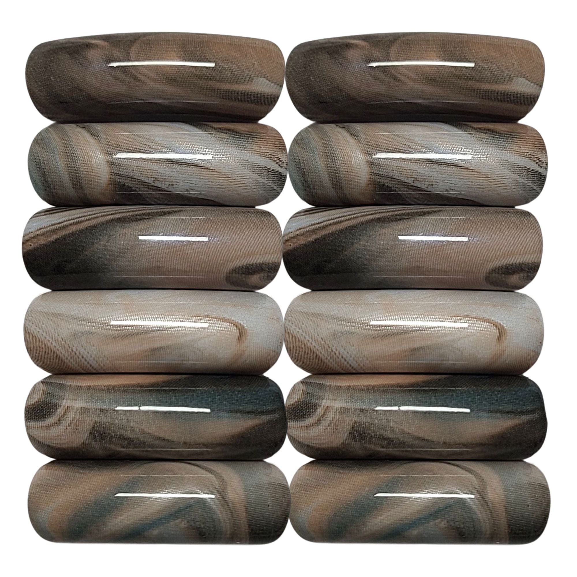 ARTSHOP Tubes DESIGN Ondulé 12MM marron x6 tubes