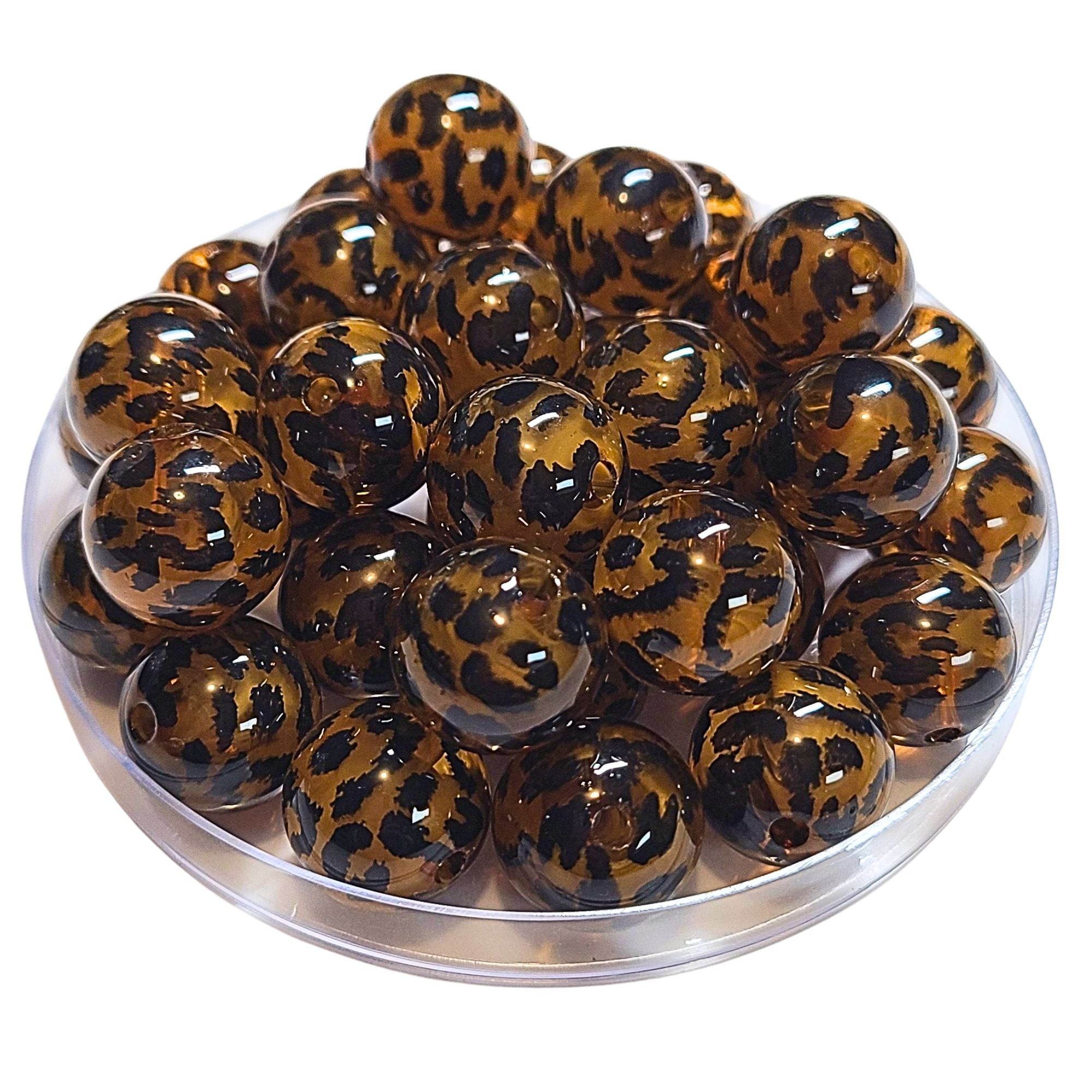ARTSHOP Boules 16MM Léopard Topaze x15 boules