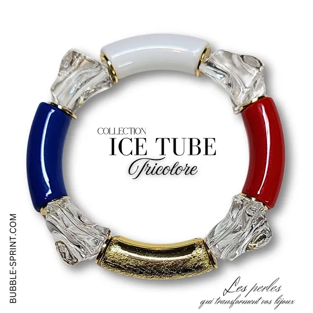 ARTSHOP Prêts-à-porter ICE TUBE bracelet tricolore monté