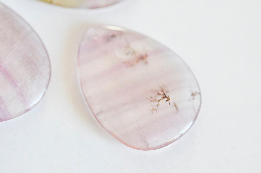 Gingerlily Pendentifs G721 pendentif fluorite naturelle ovale